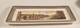 Vintage Myott Son & Co. Hanley Shakespeare Land Clopton Bridge Stratford Upon Avon 6 1/8 x 11 3/4" Ceramic Serving Platter Dish