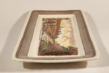 Vintage Myott Son & Co. Hanley Shakespeare Land Clopton Bridge Stratford Upon Avon 6 1/8 x 11 3/4" Ceramic Serving Platter Dish
