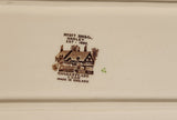 Vintage Myott Son & Co. Hanley Shakespeare Land Clopton Bridge Stratford Upon Avon 6 1/8 x 11 3/4" Ceramic Serving Platter Dish