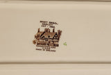 Vintage Myott Son & Co. Hanley Shakespeare Land Clopton Bridge Stratford Upon Avon 6 1/8 x 11 3/4" Ceramic Serving Platter Dish