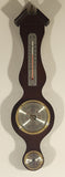 Vintage Japanese Barometer Hygrometer Thermometer Wood Cased Weather Station