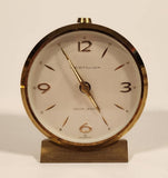 Vintage Westclox Seven Jewels 2 3/4" Brass Desk Alarm Clock Made in Germany