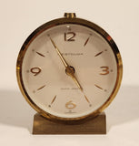 Vintage Westclox Seven Jewels 2 3/4" Brass Desk Alarm Clock Made in Germany