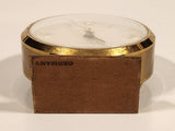 Vintage Westclox Seven Jewels 2 3/4" Brass Desk Alarm Clock Made in Germany