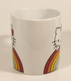 2022 Silver Buffalo Sanrio Hello Kitty Rainbow 4 1/4" Ceramic Coffee Mug Cup
