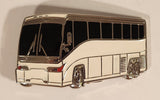 Motor Coach Bus White Enamel Metal Belt Buckle