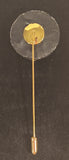 Vintage Embroidered Sunflower Stick Pin