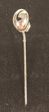 Swirl Style Silver Tone Stick Pin