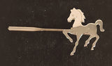 Horse Silver Tone Stick Pin