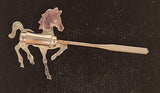 Horse Silver Tone Stick Pin