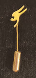 Qantas Airlines Kangaroo Gold Tone Stick Pin
