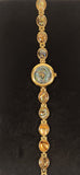 Vintage Gruen Mother of Pearl Abalone Gold Tone Women's Wristwatch