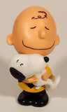 2015 McDonald's Fox The Peanuts Movie Charlie Brown Holding Snoopy Bobblehead 4" Plastic Toy Figure