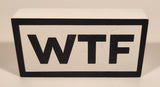 Abbott WTF Black and White Wood Block