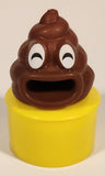 Pooplets Brown Swirl 3" Yellow Plastic Toy