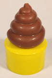 Pooplets Brown Swirl 3" Yellow Plastic Toy