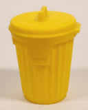 Topps Chewing Gum Yellow Trash Garbage Can 2" Yellow Plastic Toy