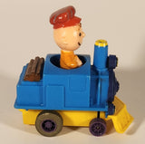 1989 McDonald's Peanuts Charlie Brown Pullback Toy Train Vehicle Working