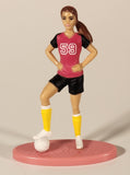 2019 Mattel Barbie Careers Soccer Football Player 2 3/4" Plastic Toy Figure