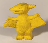 Vintage Pteranodon Dinosaur Yellow 1 1/2" Rubber Pencil Topper