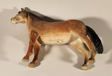 Vintage Creative Playthings Brown Horse 9" Rubber Toy Figure