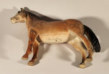 Vintage Creative Playthings Brown Horse 9" Rubber Toy Figure