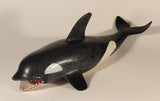 Orca Killer Whale 11 1/4" Rubber Squeeze Squeaky Toy Figure