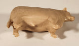 Vintage 1950s Marx Prize Livestock Light Brown Black Angus Bull Cow 2 1/2" Plastic Toy Figure