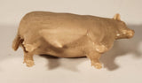 Vintage 1950s Marx Prize Livestock Light Brown Black Angus Bull Cow 2 1/2" Plastic Toy Figure