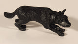 German Shepherd Black 3 1/4" Plastic Toy Figure