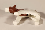 Playmobil Brown and White Calf Cow 2 1/8" Plastic Toy Figure