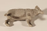 Grey Ram Sheep 1 3/4" Plastic Toy Figure