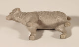 Grey Ram Sheep 1 3/4" Plastic Toy Figure