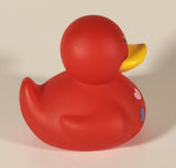 Heart Covered Red 3 1/4" Rubber Duck Toy