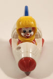 2010 McDonald's Ronald McDonald Space Shuttle Rocket Spaceship 3 1/4" Plastic Toy Vehicle