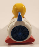 2010 McDonald's Ronald McDonald Space Shuttle Rocket Spaceship 3 1/4" Plastic Toy Vehicle