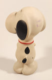 Vintage 1958, 1965, 1966, 1972 Danara International United Features Syndicate Peanuts Snoopy Holding Woodstock 5 1/2" Squeaky Rubber Toy Figure