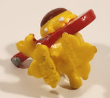 Vintage 1989 Grimmy Dog Aid Yellow Dog with Red Guitar 2 1/2" PVC Toy Figure