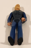 Vintage 1979 Tonka Toys Blonde Man Blue Mechanic Service Worker 5 1/4" Toy Figure