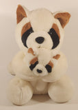 Fuzzy Stuff Raccoon with Baby 11" Toy Stuffed Plush