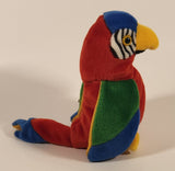 1997, 1998 TY Beanie Baby Jabber The Parrot 6" Toy Stuffed Plush New with Tag