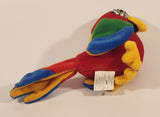 1997, 1998 TY Beanie Baby Jabber The Parrot 6" Toy Stuffed Plush New with Tag