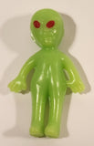 Glow in The Dark Green Alien 1 3/4" Rubber Toy Figure