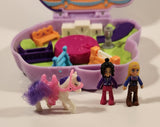 2020 Mattel Polly Pocket Jumpin Style Pony Compact 2 Figure 1 Horse Play Set GTN14