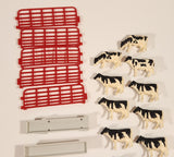 ERTL Farm Yard Play Set Mixed Lot of Fencing Horses Cows Chickens Farmer Troughs Toy Figures and Accessories