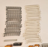 ERTL Farm Yard Play Set Mixed Lot of Fencing Horses Cows Chickens Farmer Troughs Toy Figures and Accessories