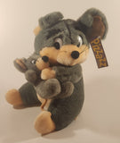 King Plush Pizzazz Plush Mouse Mother with Baby 11" Toy Stuffed Plush New with Tags