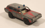 Vintage PlayArt Mercury Station Wagon Fire Chief Red Die Cast Toy Car Vehicle Made in Hong Kong