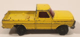 Vintage 1973 Lesney Matchbox Rolamatics No. 57 Wild Life Truck Ranger Yellow Die Cast Toy Dump Truck Vehicle