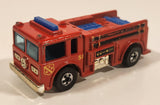 1982 Hot Wheels Fire Eater Red Fire Truck Die Cast Toy Car Vehicle - BW - Blue Lights